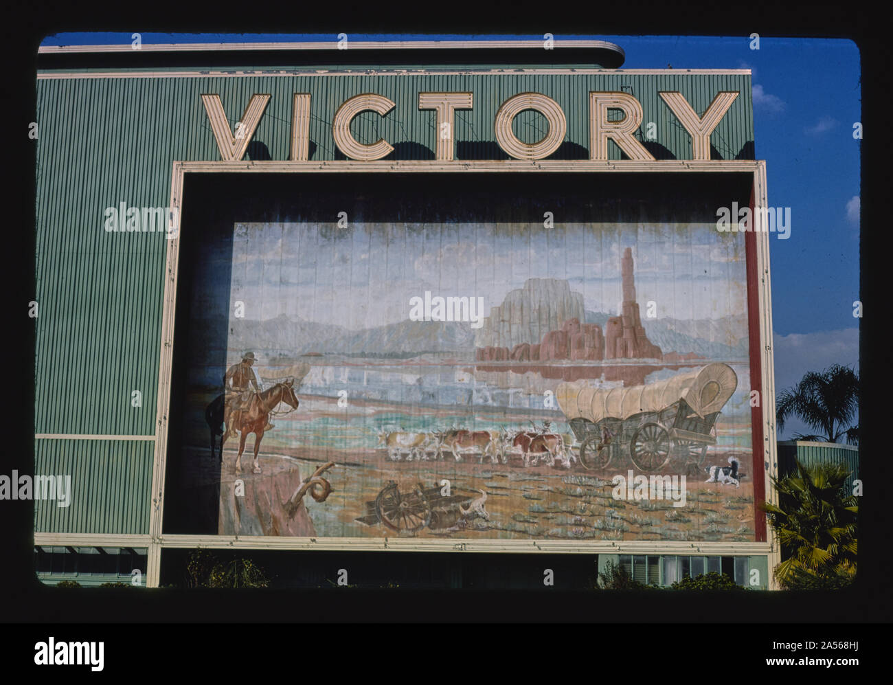Drive-in Theatre victoire, victoire à l'ouest de Coldwater Canyon, Van Nuys, Californie Banque D'Images