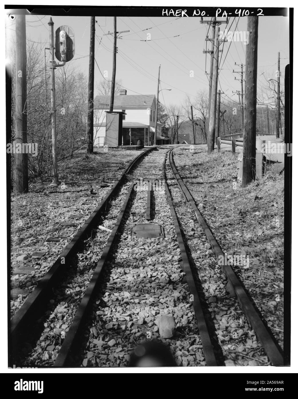 Voir l'arrêt Smith, entrant à Pittsburgh - Pittsburgh & Castle Shannon Railroad, South Hills Junction, Pittsburgh, Allegheny County, PA 1996 Date Sujet Washington -- -- Pittsburgh Allegheny Comté Banque D'Images