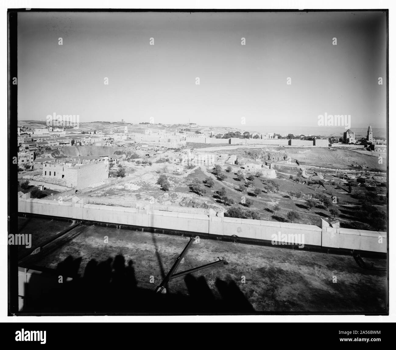 Avis de l'hôtel King David, Jérusalem, 1938 Banque D'Images