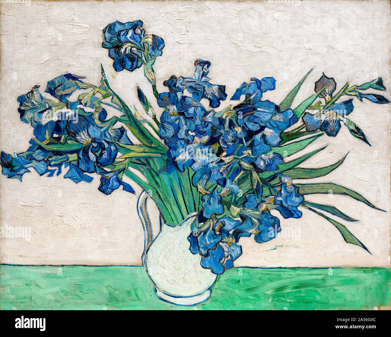 Vincent van Gogh, Iris, still life peinture, 1890 Banque D'Images