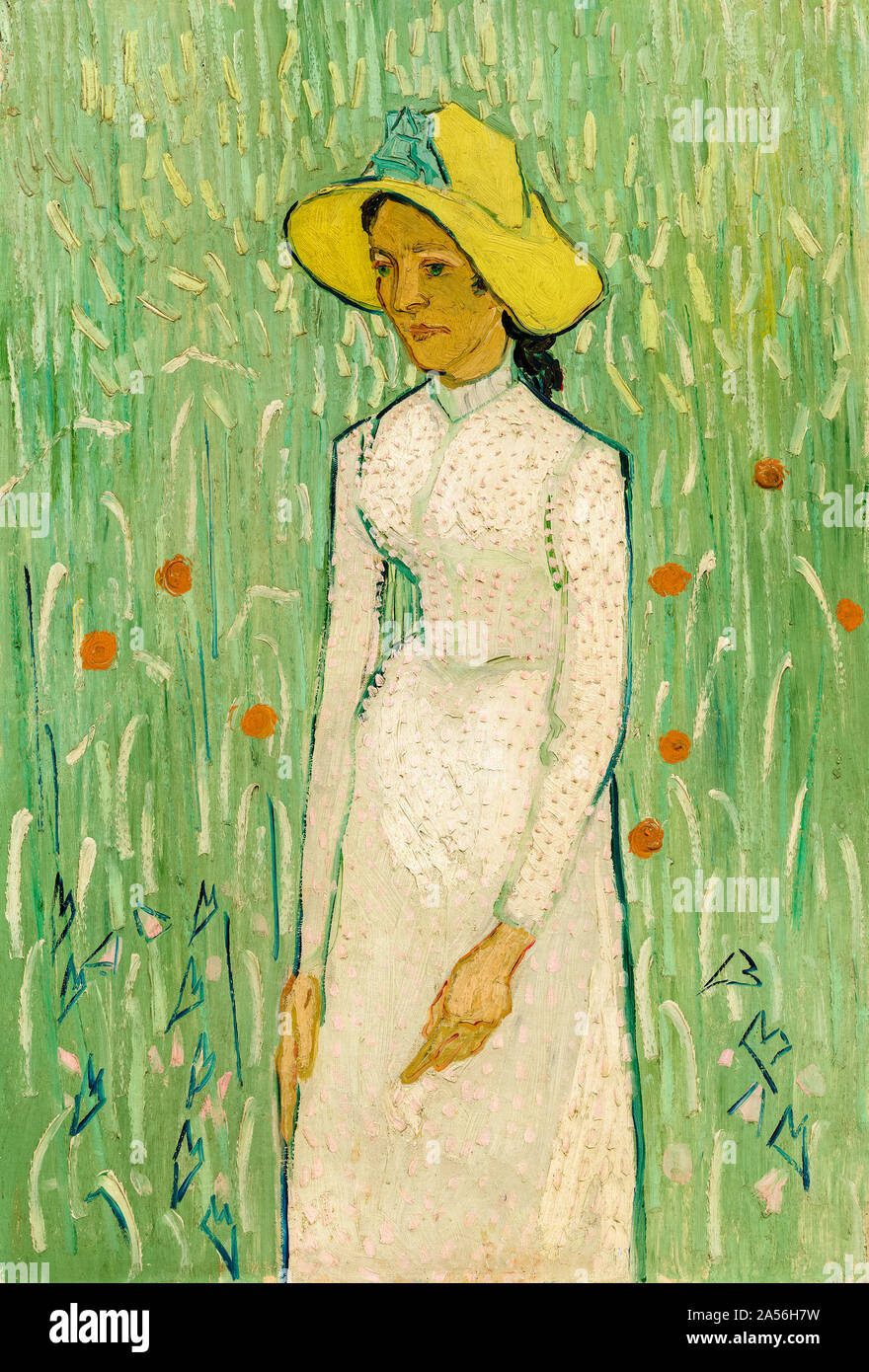 Vincent van Gogh, Girl in White, portrait, 1890 Banque D'Images