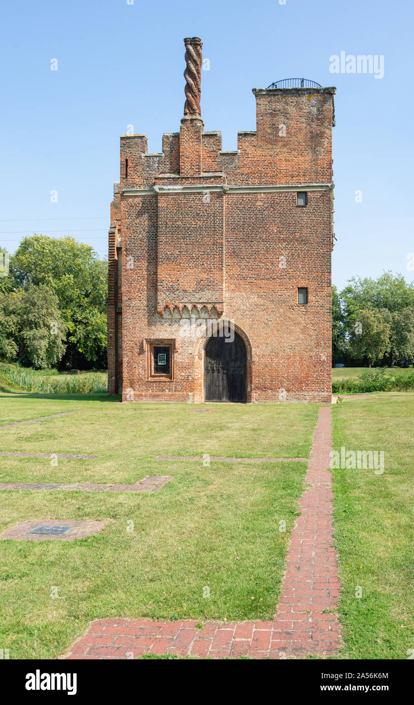 15e siècle maison du seigle Gatehouse, près de Hoddesdon, Hertfordshire, Angleterre, Royaume-Uni Banque D'Images