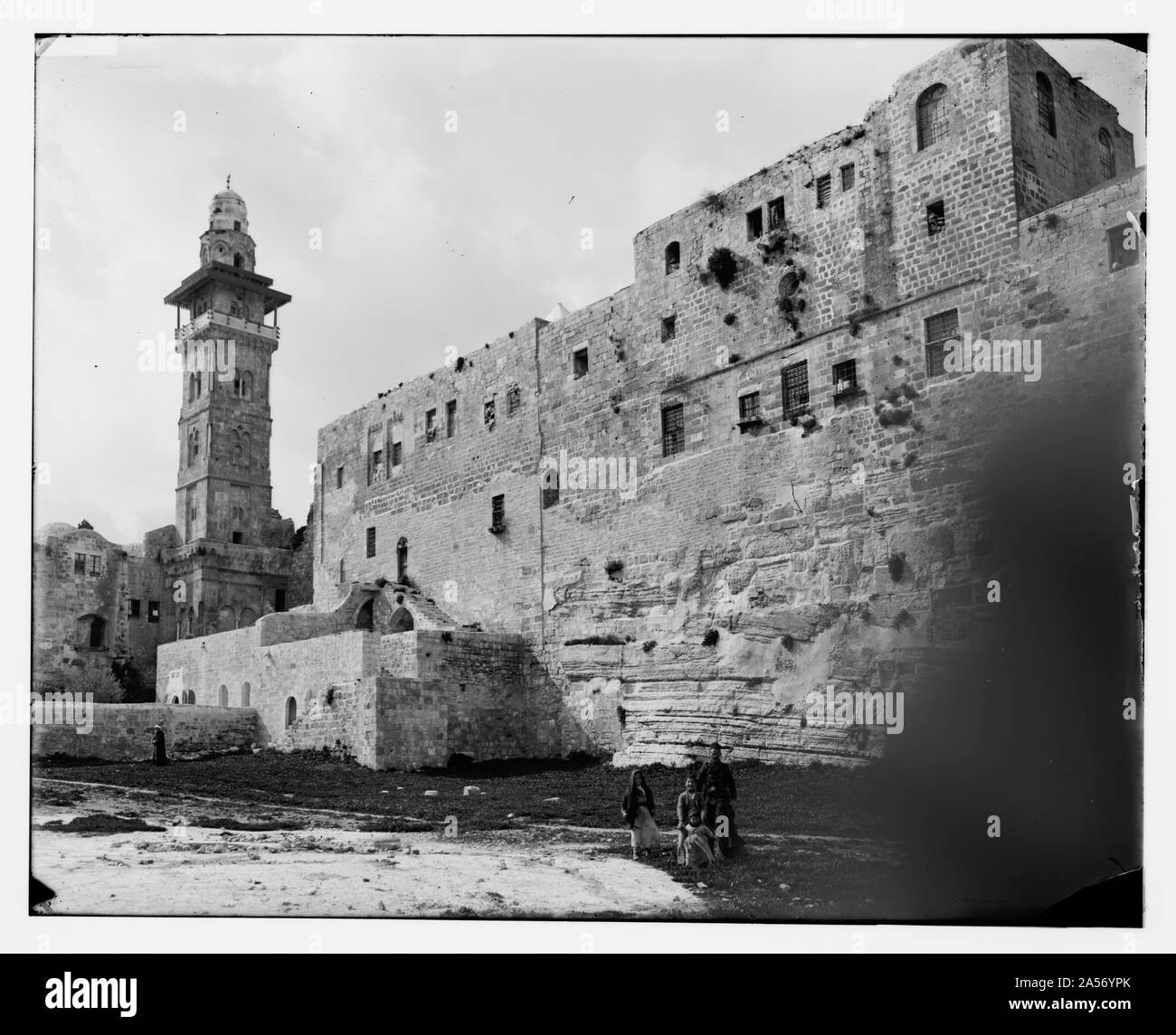 Vue de la tour d'Antonia à partir de la zone du Temple Banque D'Images