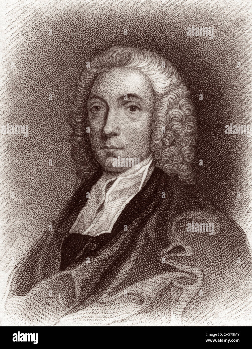 Philip Doddridge D.D. (1702-1751) était un évangélique Anglais (non-conformiste) ministre congrégationaliste, éducateur, et prolifique en hymnwriter. Doddridge était un contemporain et ami d'Isaac Watts, John Wesley et George Whitefield, et a été une influence à travers son écriture sur William Wilberforce et Charles Spurgeon. Banque D'Images