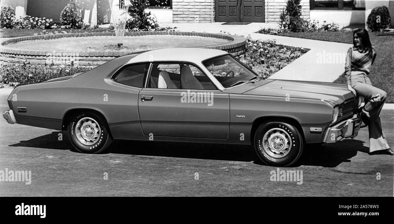 1974 Plymouth Valiant Duster. Banque D'Images