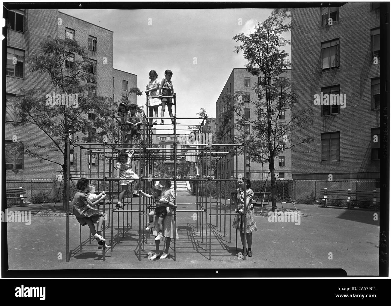 Maisons Vladeck, Madison St., New York City. Banque D'Images