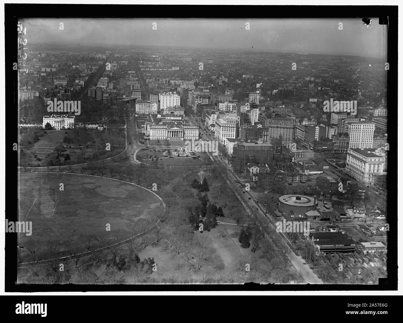 WASHINGTON MONUMENT. Avis de Maison Blanche et à l'EST DU MONUMENT Banque D'Images
