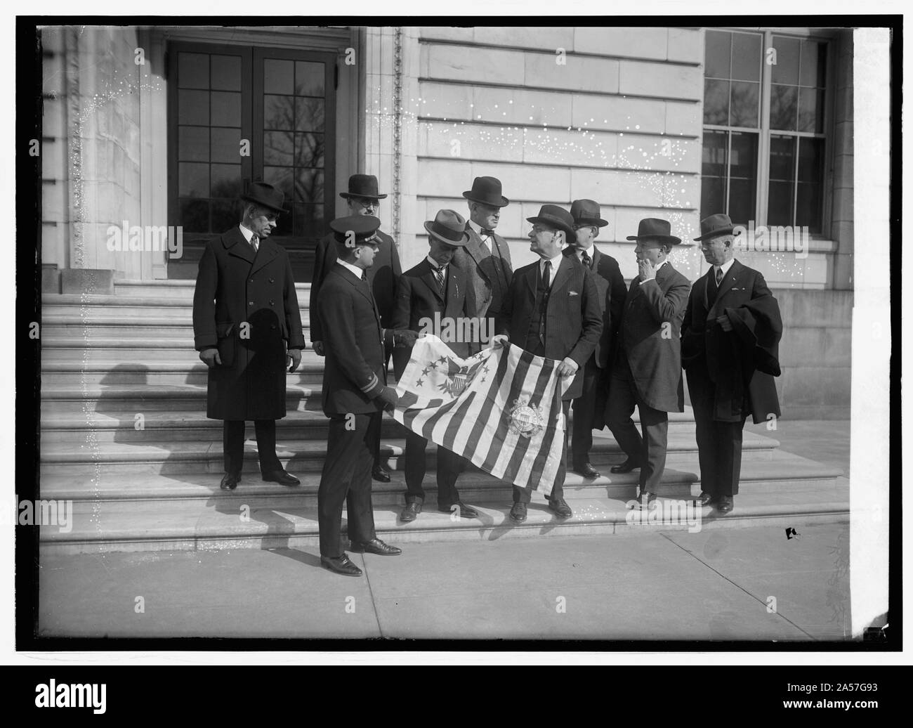 W.J. Jones & drapeau, 3/4/24 Banque D'Images