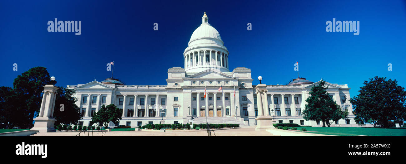 Façade d'un bâtiment gouvernemental, State Capitol Building, Little Rock, Arkansas, Usa Banque D'Images