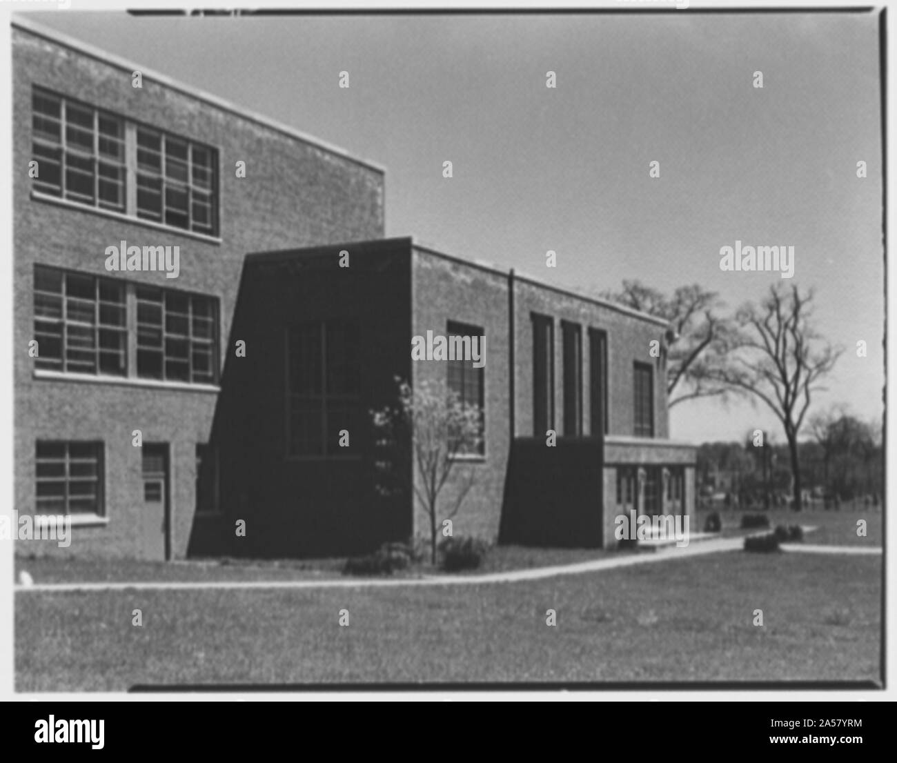 Walter S. Dolan Junior High School, Tom's Road, Stamford, Connecticut. Banque D'Images