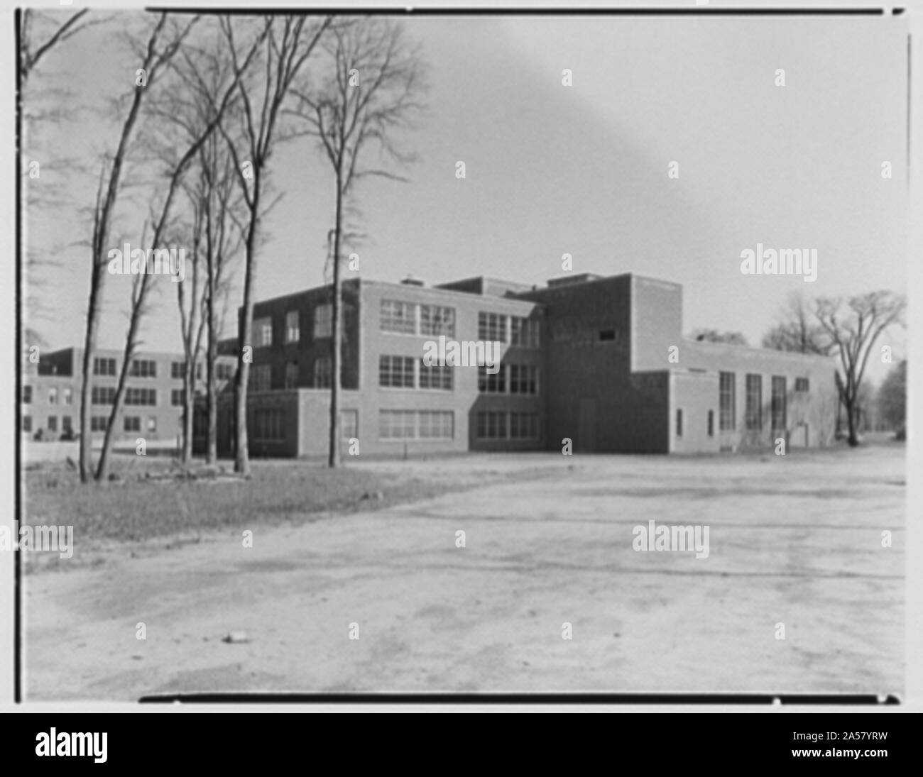 Walter S. Dolan Junior High School, Tom's Road, Stamford, Connecticut. Banque D'Images