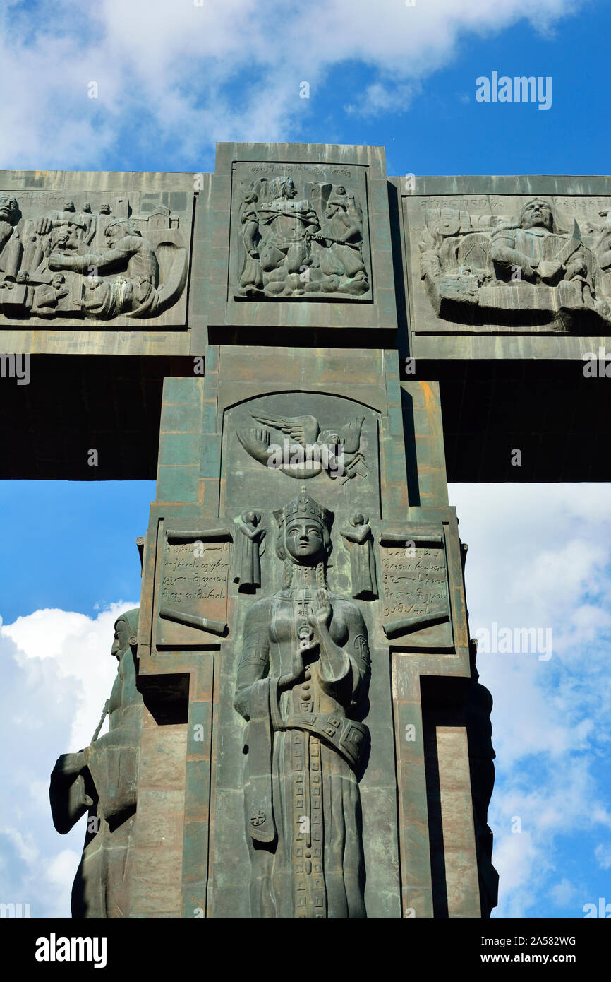 La Reine Tamar. Histoire de la Géorgie Memorial. Tbilissi, Géorgie. Caucase Banque D'Images