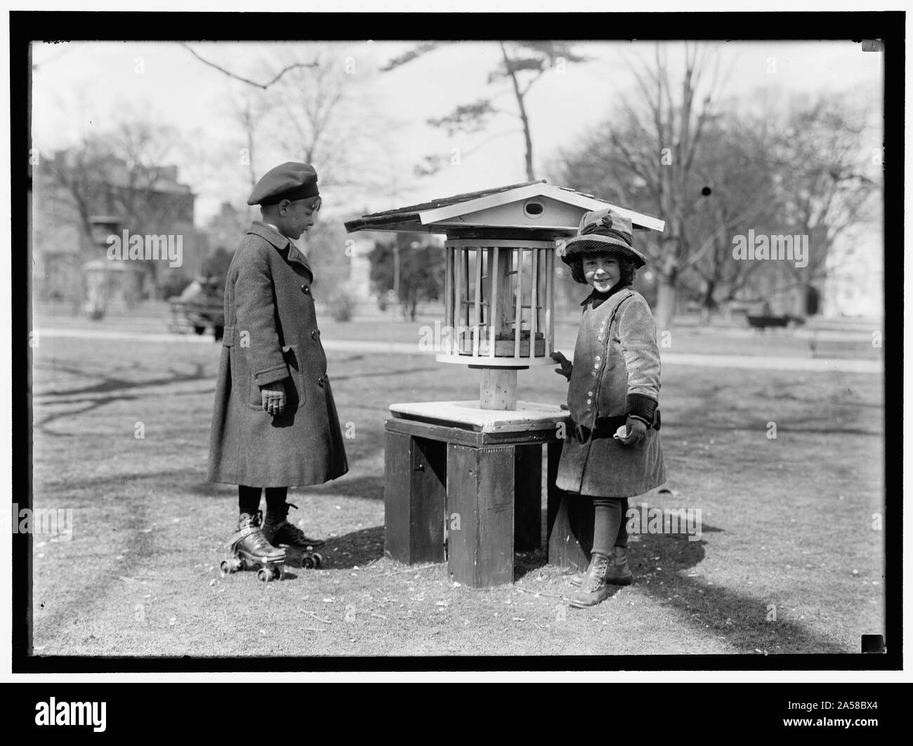Enfants non identifiés Banque D'Images