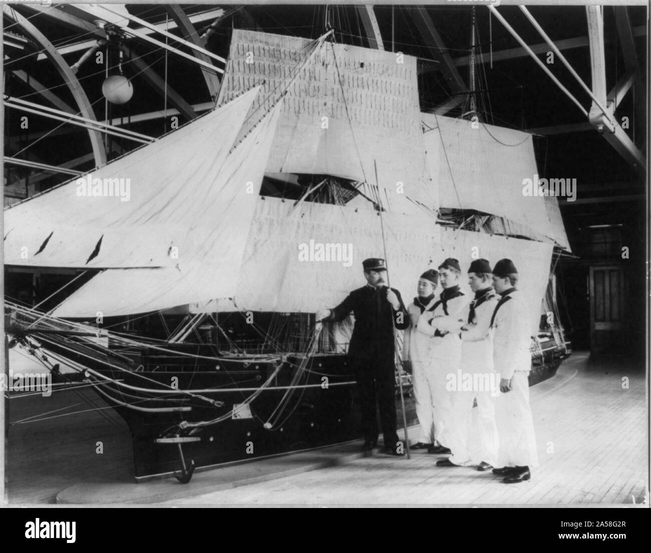 U.S. Naval Academy, Annapolis : apprendre le métier Banque D'Images