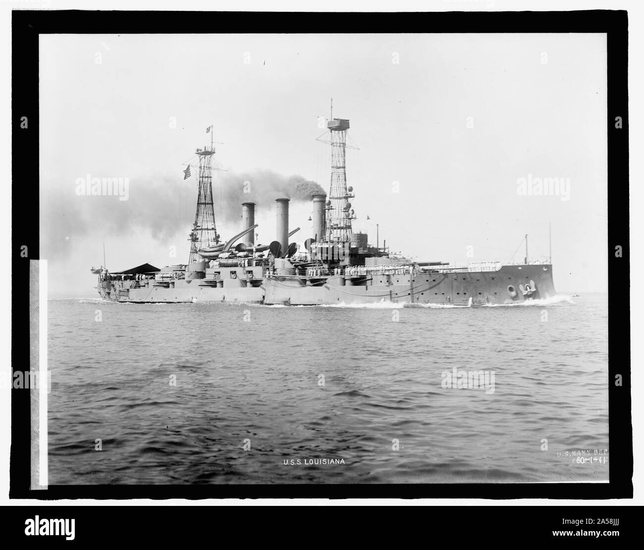 L'U.S.S. Louisiane Banque D'Images