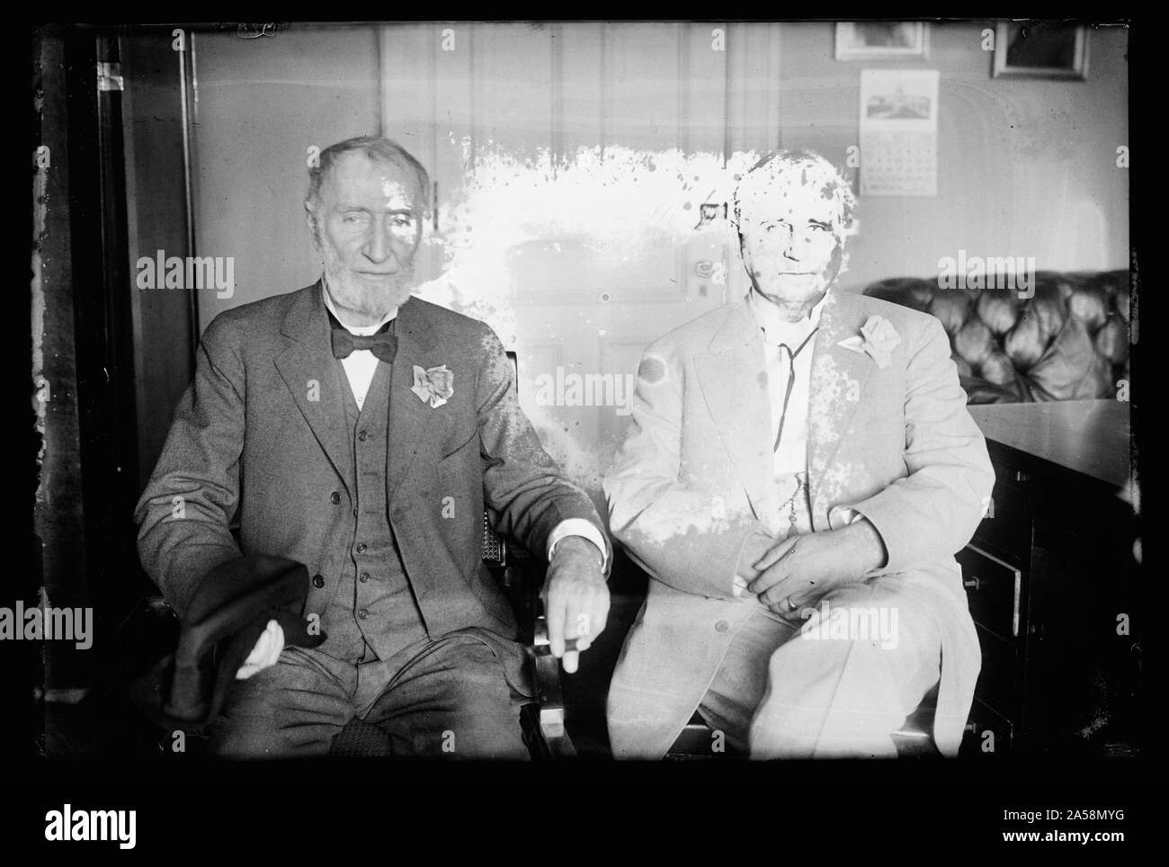 Oncle Joe Cannon & le Président Clark, 80 ans, le 6 mai 1916 Banque D'Images
