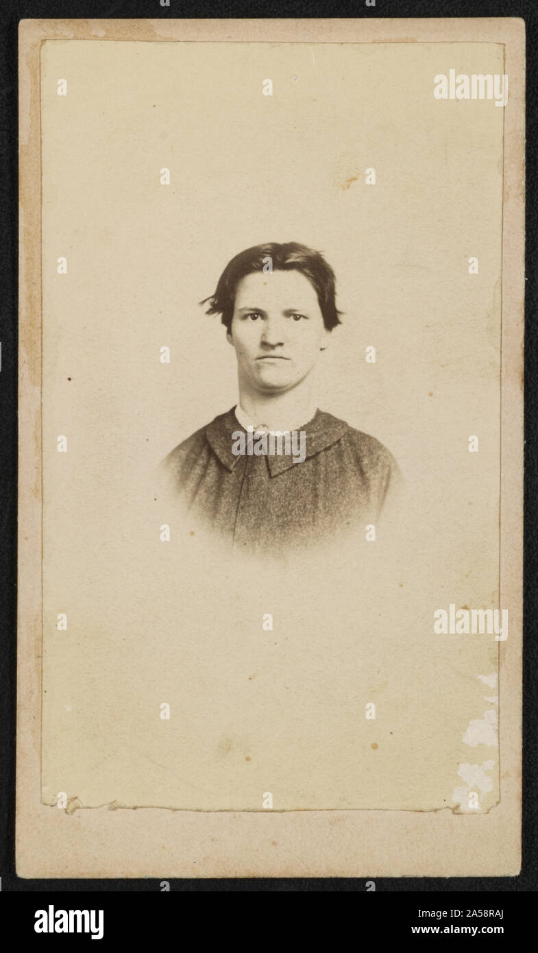 Femme non identifié, prisonnier de guerre des Confédérés Banque D'Images