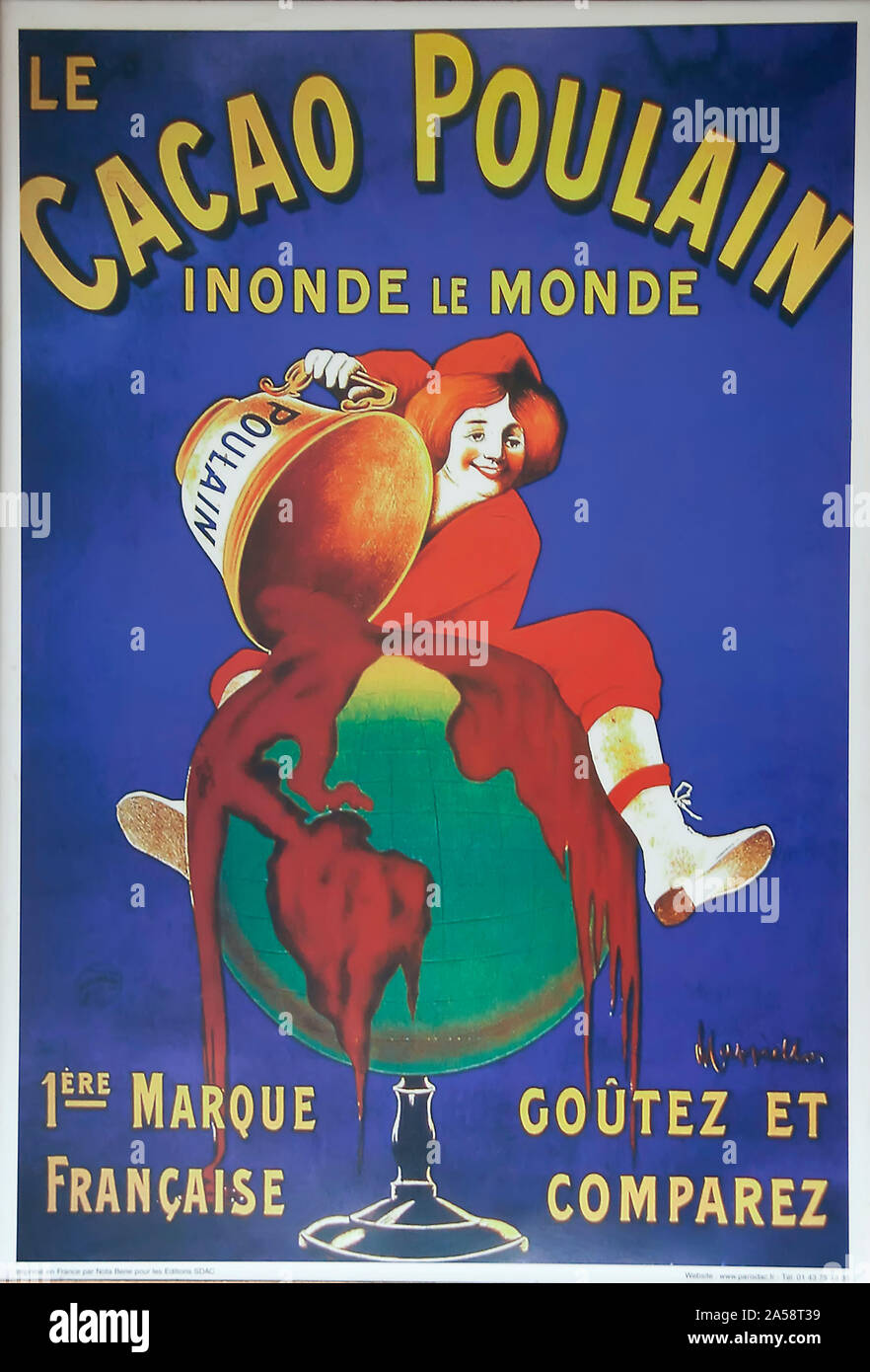 Old French food poster Banque D'Images