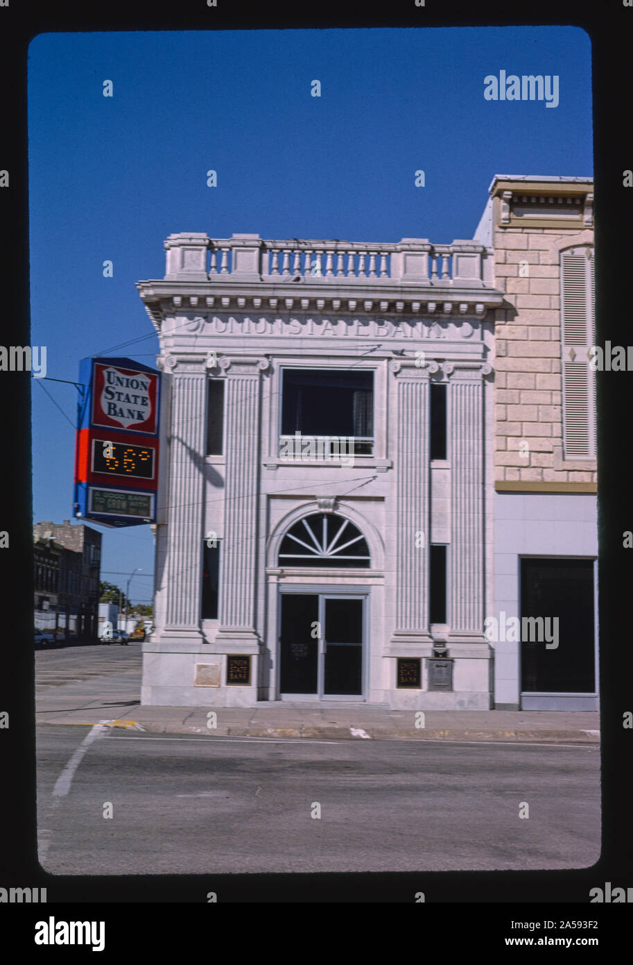 État de l'Union Bank, 5e & Lincoln, Concordia, Kansas Banque D'Images