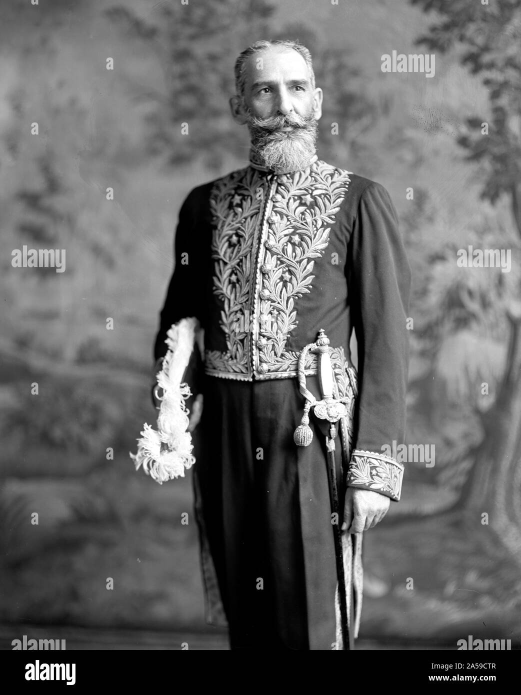 Ambassadeur aux États-Unis du Chili Edwardo Suarez ca au début des années 1900. Banque D'Images