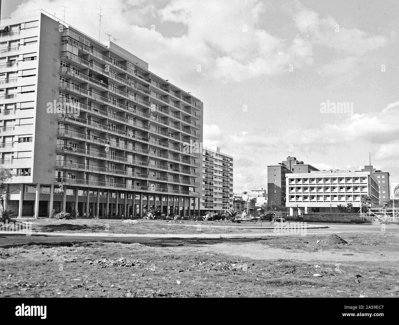Montevideo - Immeubles résidentiels - 1970 Banque D'Images
