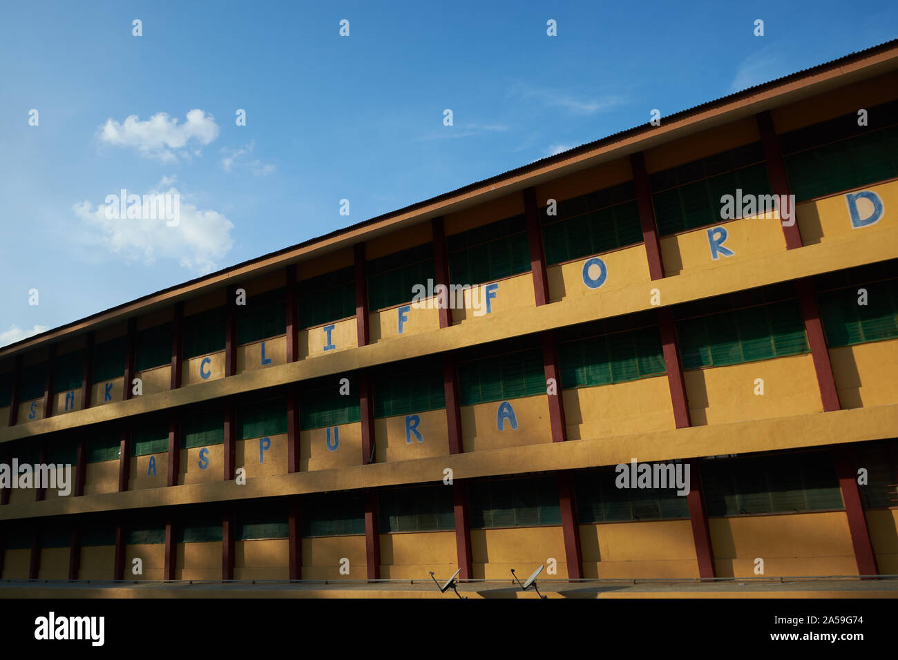 L'un des futures extensions de l'original de l'École de Clifford. À Kuala Lipis, Pahang, Malaisie. Banque D'Images