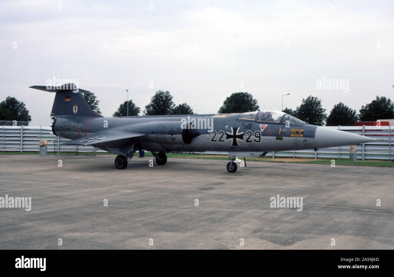 Bundeswehr Bundesmarine / Allemand Marine fédérale - Lockheed F-104G Starfighter Banque D'Images