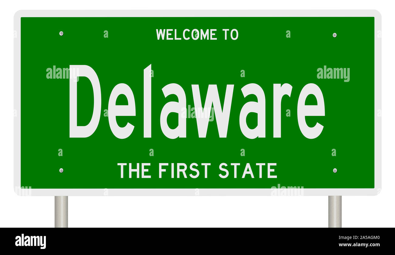 D'un rendu 3d vert panneau routier pour New York Banque D'Images