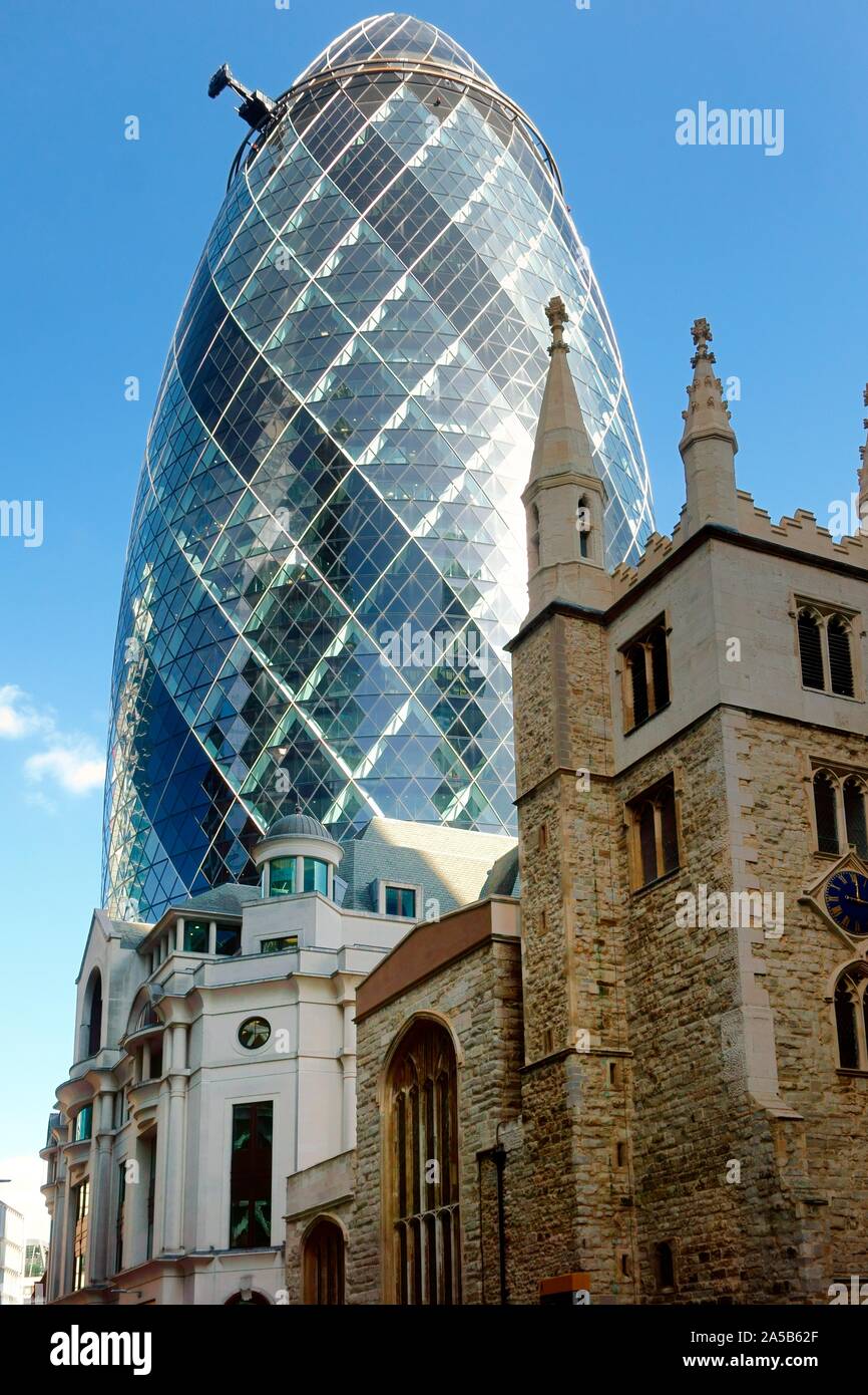 Ville de London bureaux gratte-ciel Banque D'Images