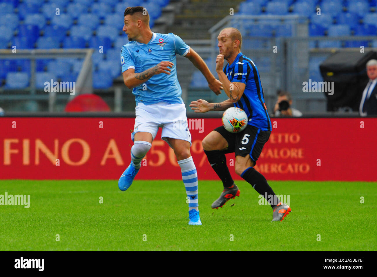 Andrea Masiello (Atalanta) au cours de la SS Lazio vs Atalanta, Roma, Italie, 19 octobre 2019 soccer, football italien Serie A Championnat Hommes Banque D'Images
