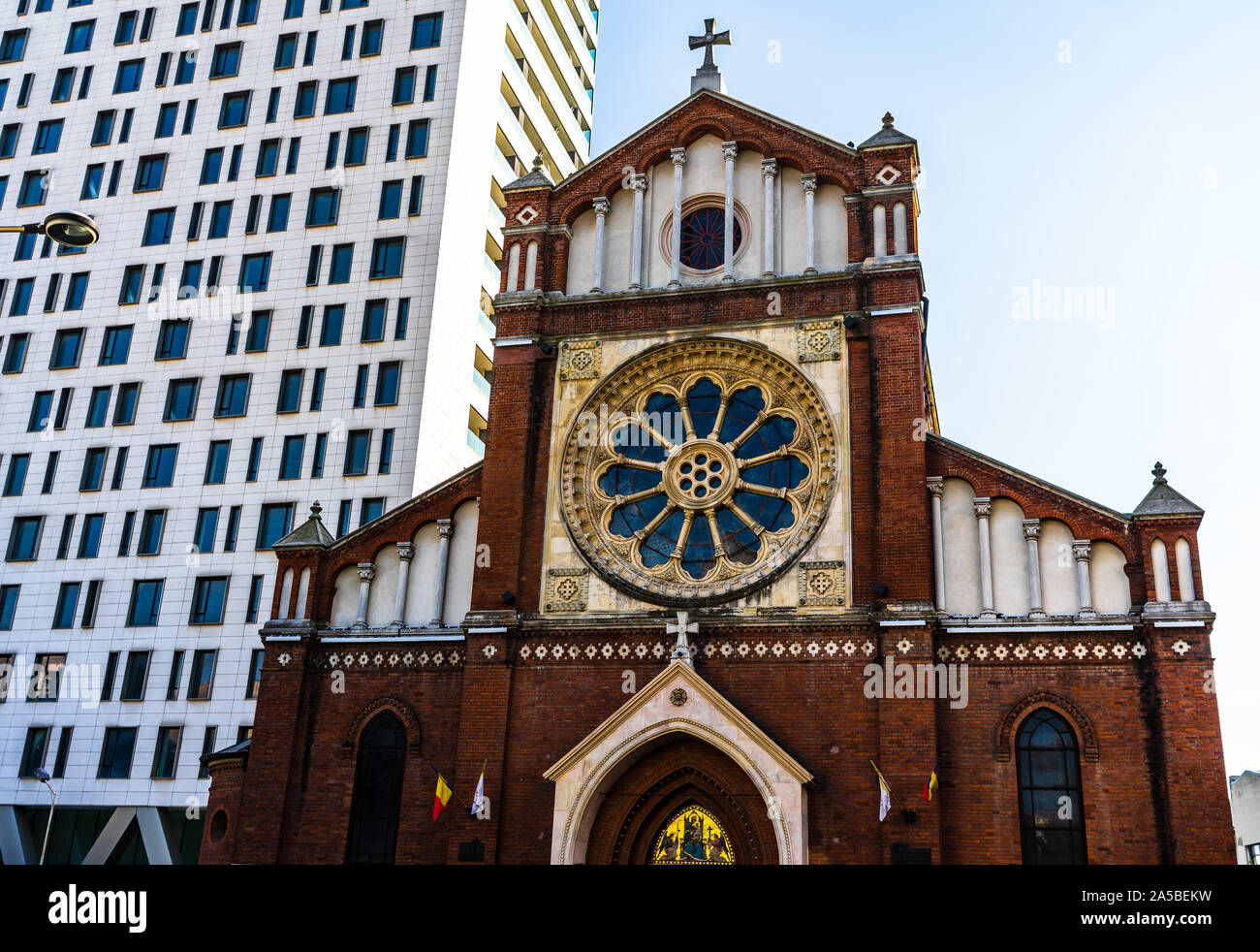 Cathédrale Catholique Saint-Joseph ou Catedrala Sf. 152 à Bucarest, Roumanie, 2019 Banque D'Images