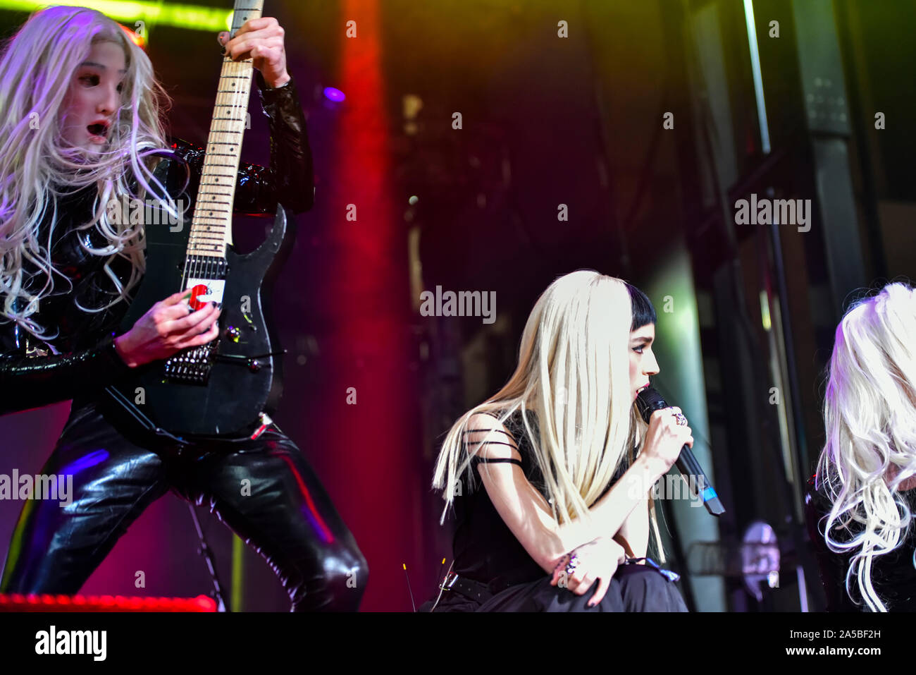 Las Vegas, Nevada, le 18 octobre 2019 - Le groupe de la scène du pavot en concert à la troisième édition annuelle de Las Stique heavy metal music festival tenu à la Centre-ville de Las Vegas Events Center. Crédit de photo : Ken Howard Images Banque D'Images