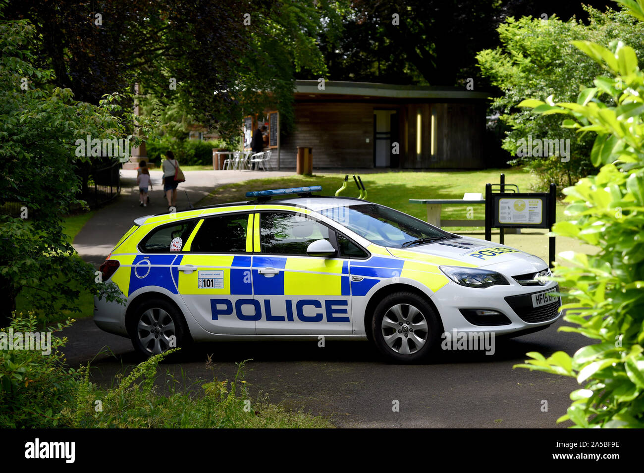 Voiture de police, en Angleterre Banque D'Images
