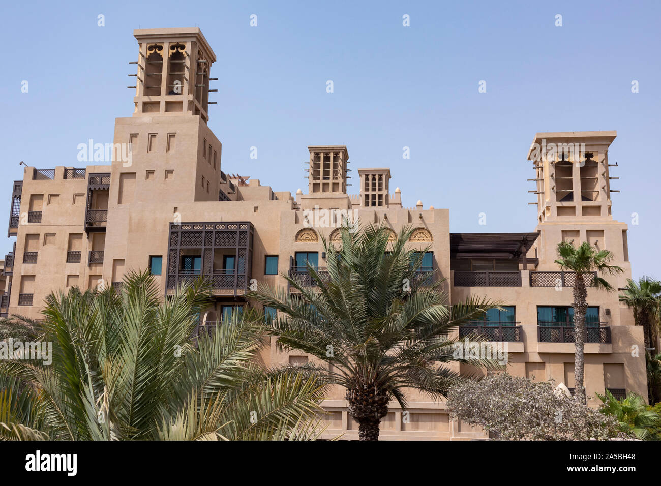Le Madinat Jumeirah - Dubaï, Émirats Arabes Unis Banque D'Images