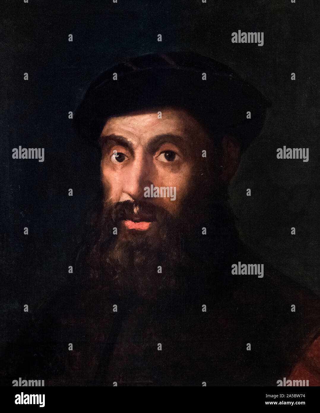 Ferdinand Magellan (1480-1521), portrait par artiste anonyme, milieu du xixe siècle, huile sur toile Banque D'Images