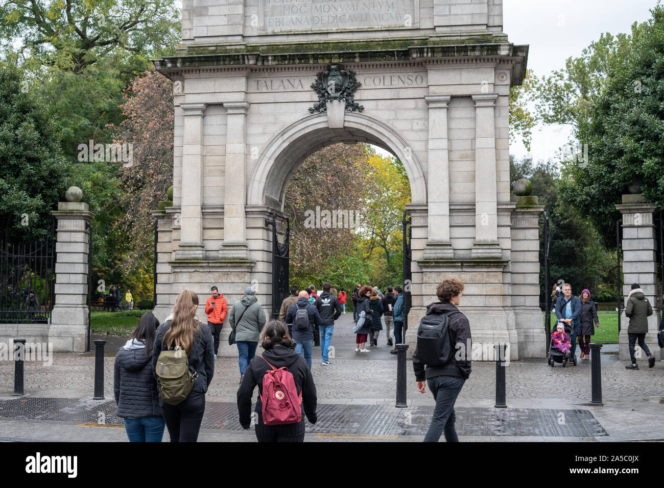 St Stephens Green, Dublin, Irlande. Banque D'Images