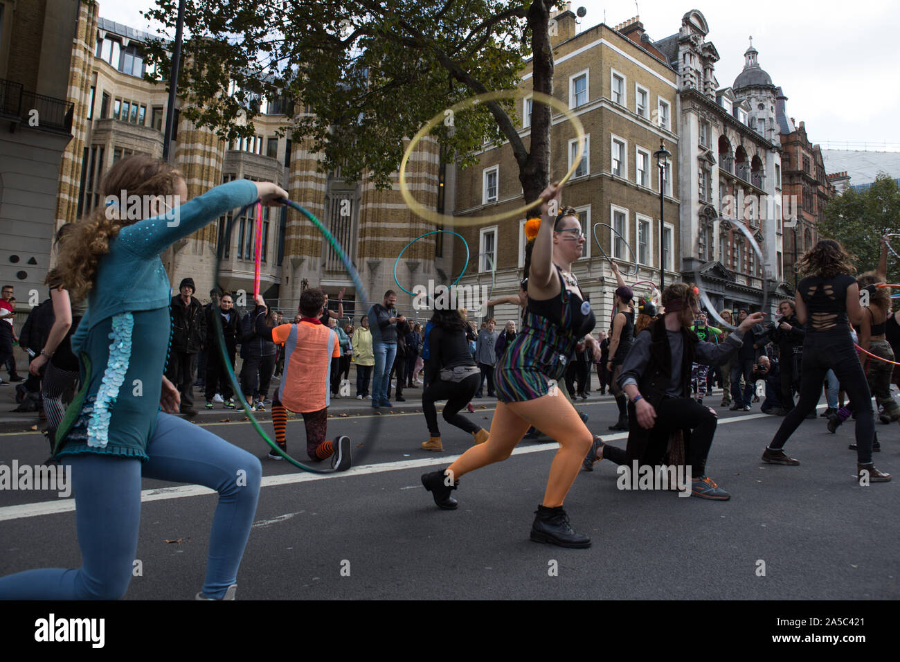 Manifestation environnementale de Londres par le groupe activiste de la rébellion contre l'extinction, novembre 2019. Banque D'Images