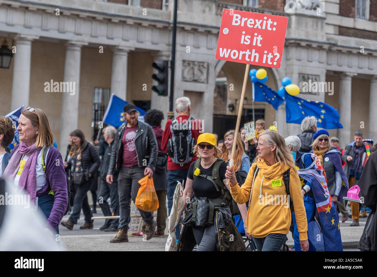 Londres/UK - 32319 : Brexit et anti-brexit manifestation à Londres. Banque D'Images