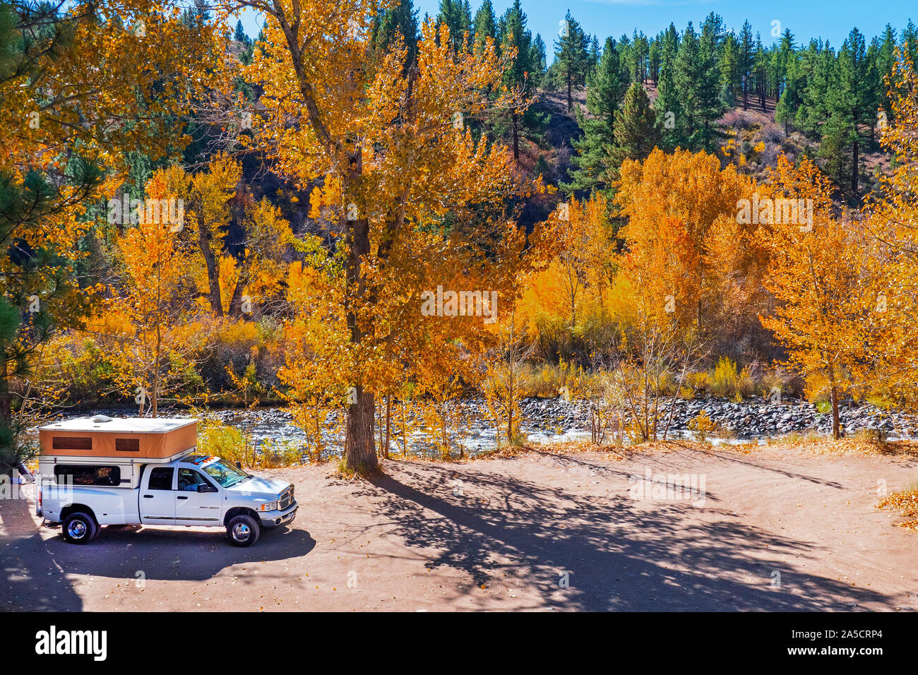 Camping dans la Sierra Nevada en Californie USA Banque D'Images