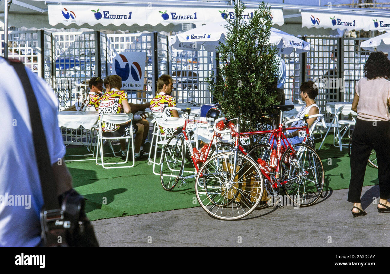 Village du Tour de France 1989,stade de Marseille Banque D'Images