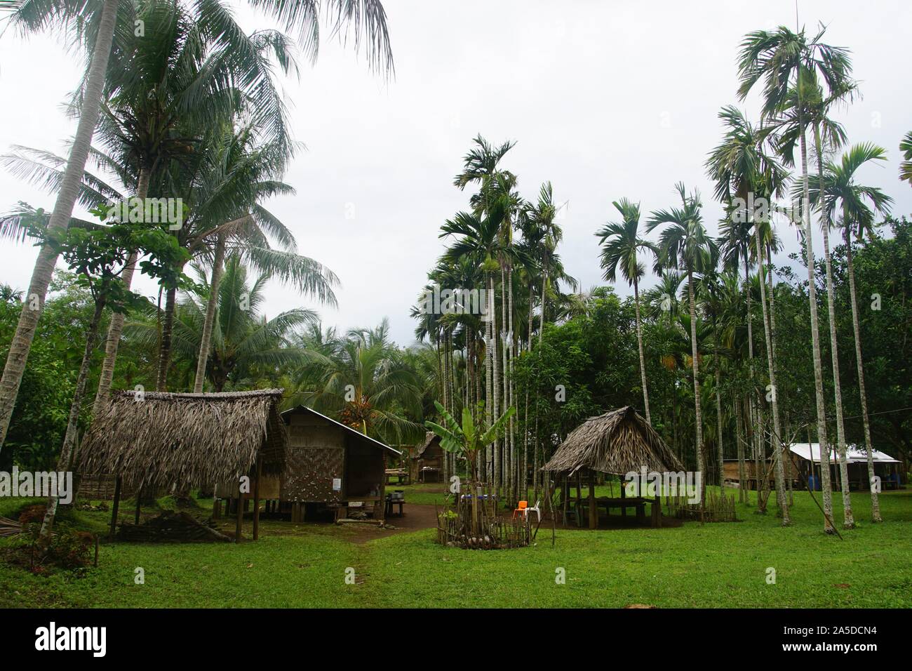La compensation avec des bâtiments qui se fondent dans leur environnement tropical Banque D'Images