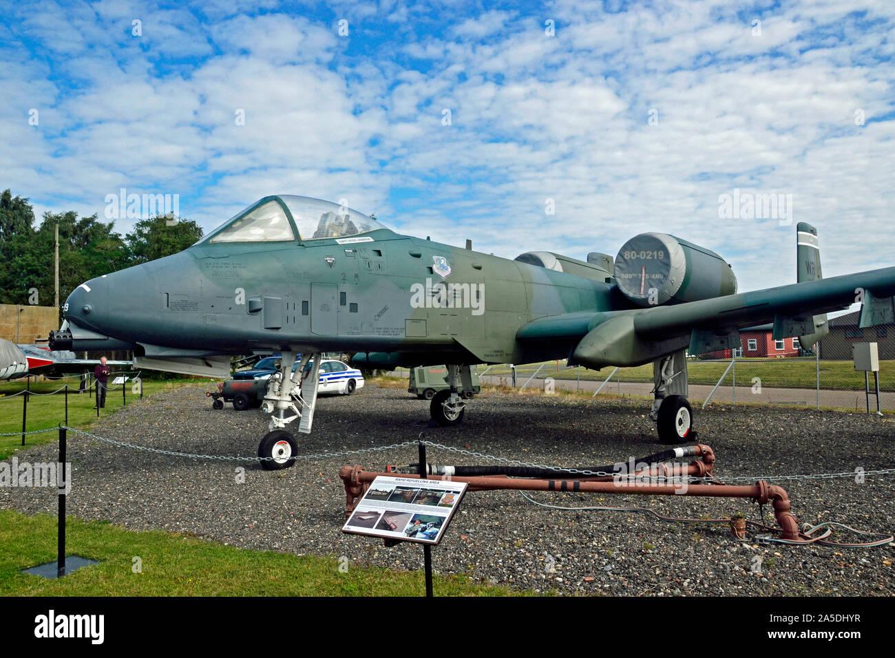 Fairchild Republic A10A 2 Thunderbolt en dehors de Bentwaters Cold War Museum, près de Woodbridge, Suffolk, UK Banque D'Images