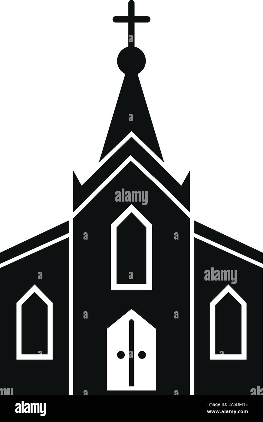 L'icône de l'église de la ville. Simple illustration de l'église de la ville pour l'icône vecteur web design isolé sur fond blanc Illustration de Vecteur