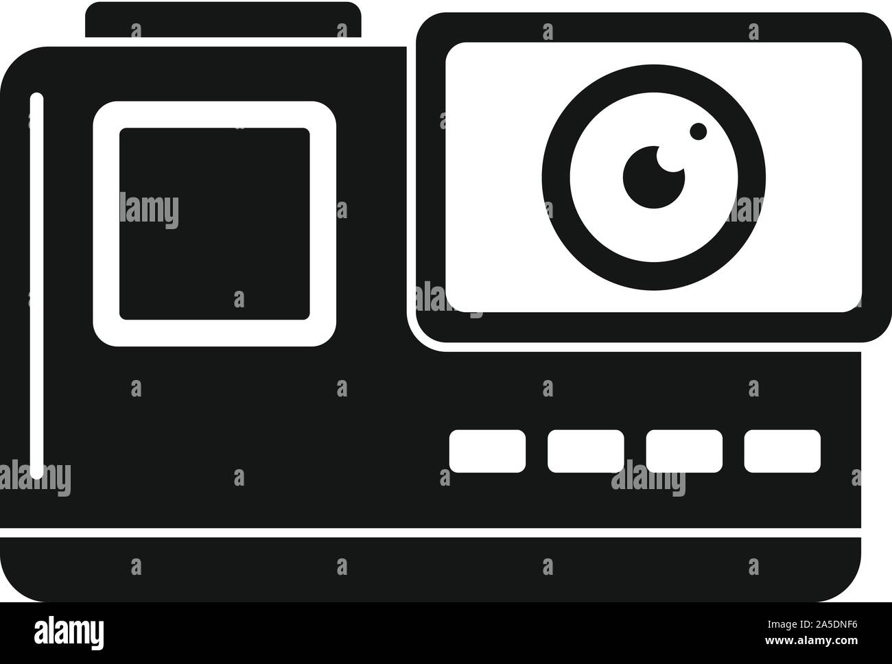 L'action extrême icône appareil photo. Simple illustration de l'action extrême pour l'icône vecteur caméra web design isolé sur fond blanc Illustration de Vecteur