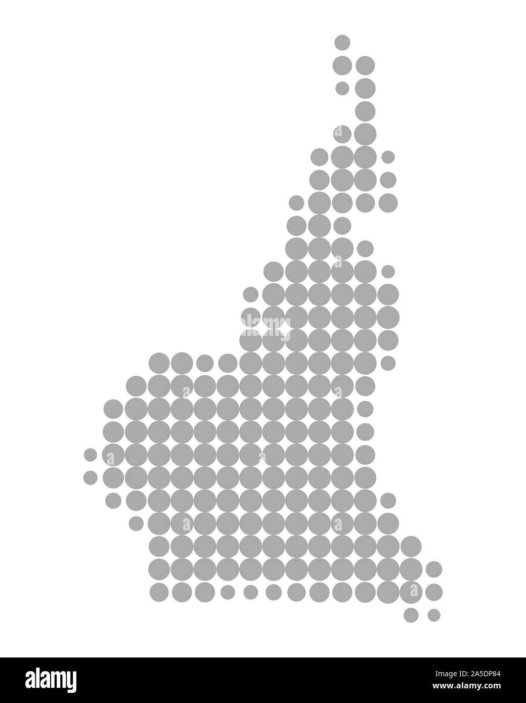 Carte du Cameroun Banque D'Images