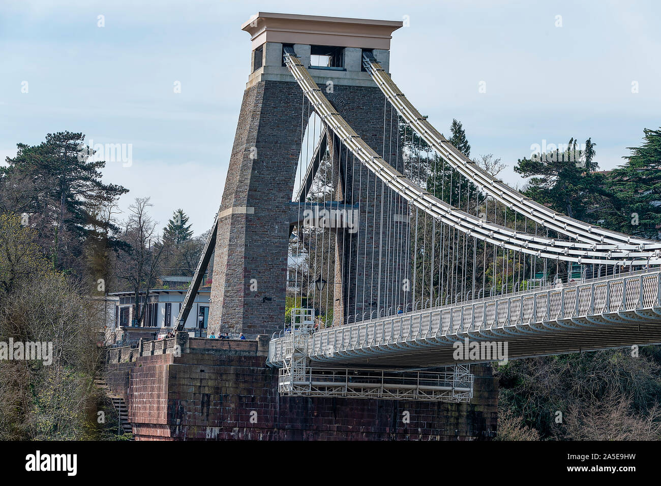 Bristol, Royaume-Uni, avril 2019 - Bristol, pont suspendu enjambant la Gorge d'Avon Banque D'Images