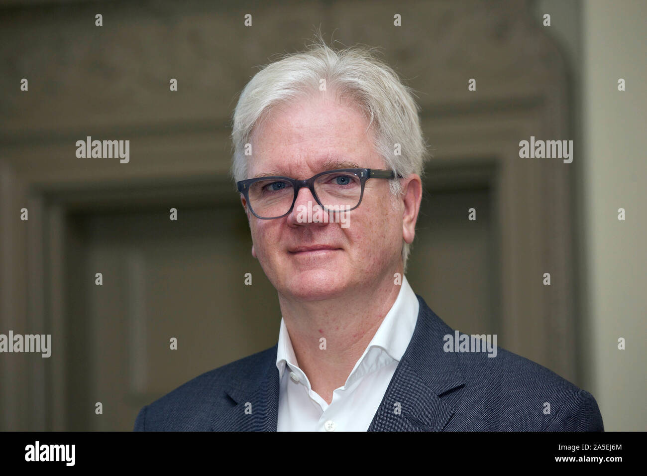 Edimbourg, Royaume-Uni, 10 Octobre 2019 : John Foley, directeur général, M&G, à un point de presse à l'hôtel Balmoral. Credit : TERRY MURDEN / Alamy Banque D'Images