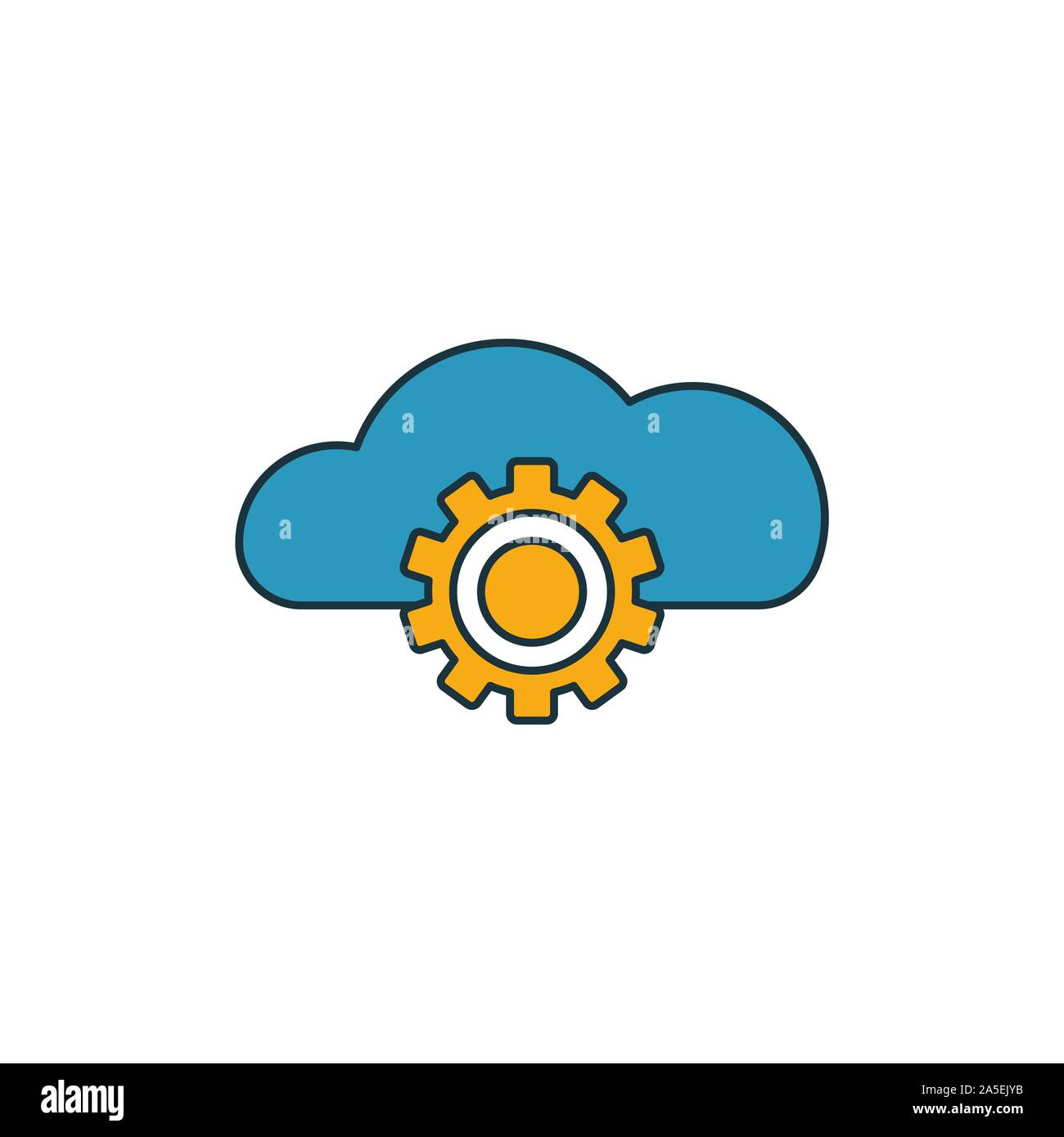 Le Saas icon set. Quatre éléments dans diférents styles à partir d'icônes fintech collection. Saas créatif rempli d'icônes de couleur, contours, symboles et télévision Illustration de Vecteur