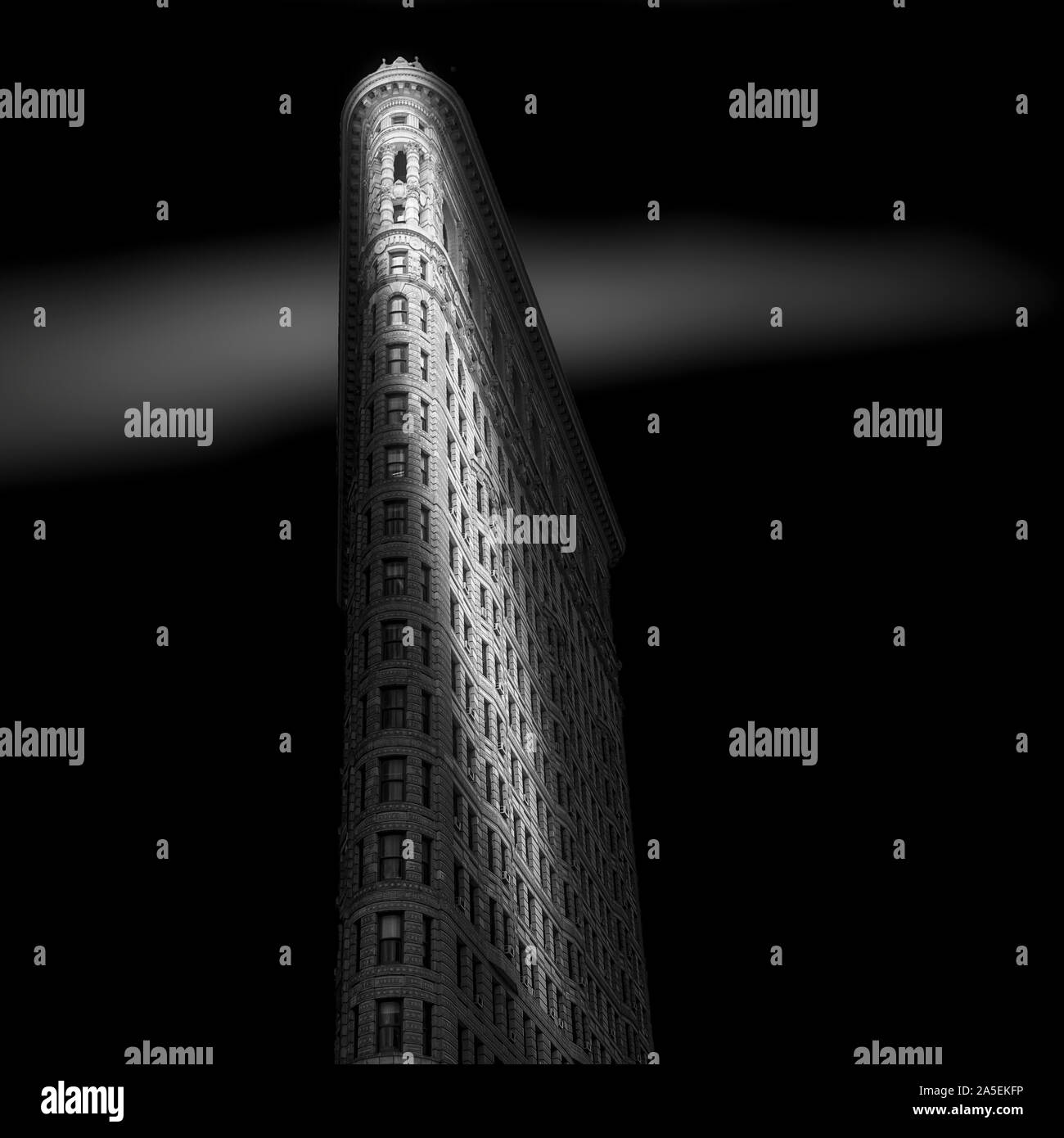 Le monument Flatiron Building à New York City, USA. Banque D'Images