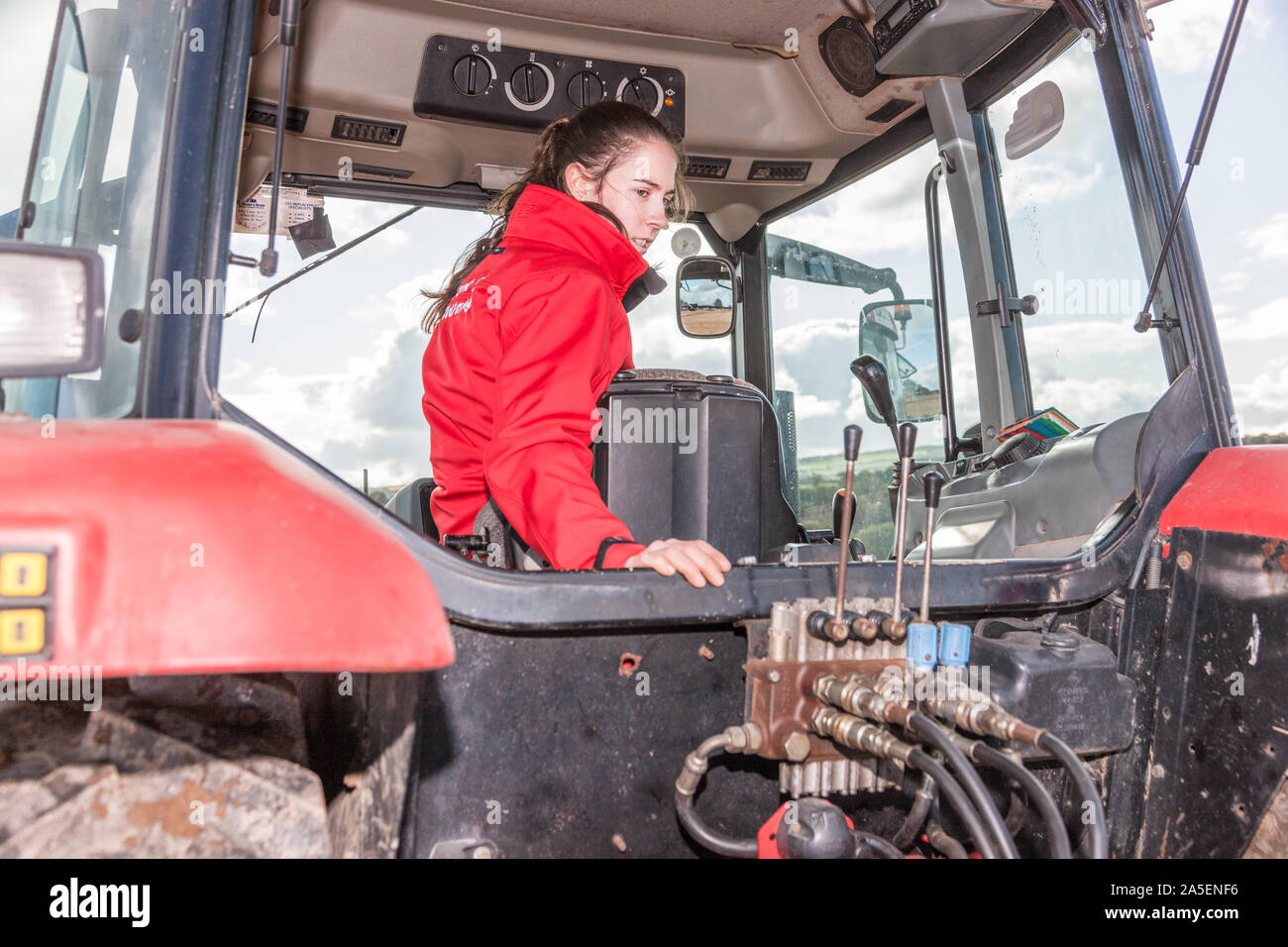 Rathcormac, Cork, Irlande. 20 Oct, 2019. Orlan Hayes de Katurk Bartlemy participant à l'association de labour labour annuel qui a eu lieu sur la ferme de Curraghprevin Rathcormac à Terence Coughlan Co. Cork - Crédit ; Crédit : David Creedon/Alamy Live News Banque D'Images